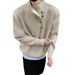 Irregular Button Design High Neck Sweater For Men Korean Style Trendy Brand Cool And Lazy Oversize Knitted Top_viptrois.com