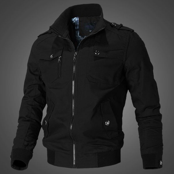 Men's Washed Jacket Cotton Military Outdoor Casual Jacket_viptrois.com