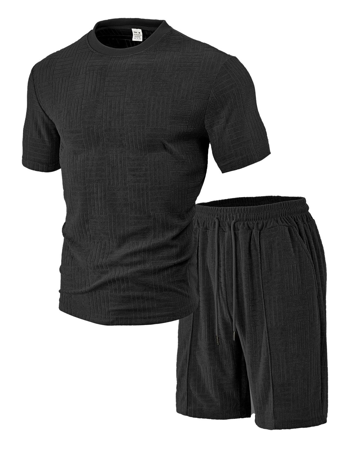 Men's Clothing Casual Loose Short Sleeved Shorts Sports Suit Polo Shirt_viptrois.com