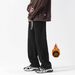 Winter Wide Leg Pants for Men Heavyweight Flow Straight Casual Solid Color Japanese Style Loose Sports Sweatpants Autumn_viptrois.com