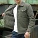 New Winter Men's Cotton-padded Jacket Piled And Thickened Green Middle-aged Casual Cotton-padded Clothes_viptrois.com