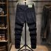 Winter New Velvet Jeans Men's Thickened American Straight Trousers Men's Warm Pure Black Casual Business Pants Men_viptrois.com