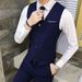Men's Clothing 6 Color Men's Slim Vest Best Man Vest V Neck Single Breasted Vest S 6XL_viptrois.com