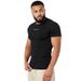 YOUNGAL Men's Compression Workout T-Shirt – High-Stretch Muscle Fit Gym Top (Short Sleeve, Moisture-Wicking Polyester, S-XXXL, 12 Colors)_viptrois.com