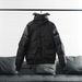 Men's Clothing Winter Warm Goose Down Pilot Jacket With Hood, Windproof & Anti-Cold, Loose Fit, Short Length, 650+ Fill Power, 86-90% White Goose Down_viptrois.com