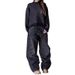 Men's Clothing Retro Bat Pattern Embroidery Loose Jeans Men Street Fashion Pants Slouchy Jeans_viptrois.com