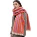 Unisex Neckband yarn short geometric jacquard scarf shawl_viptrois.com