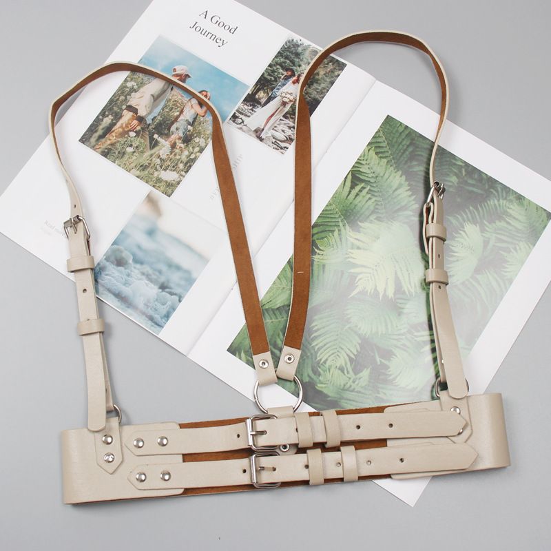 Punk Haruku Suspender Belt For Women, Camisole Belt, Functional Style Outer Wear, Waist Vest Suspenders_viptrois.com