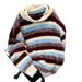 Men's Clothing Autumn/Winter American Retro Retro Striped Hooded Sweater – Unisex Oversized Knit Pullover In Blue & White (Cozy Winter Essential)_viptrois.com