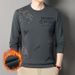 Nordmann Fleece-Lined Thickened Sweatshirt For Men, Round Neck, Winter New Trendy Casual Men's Long Sleeve Warm Flocked Base_viptrois.com