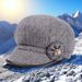 Middle-aged And Elderly Women's Octagonal Thick Beret Old Man Casual Mom Spring Autumn Winter Duckbill Hat_viptrois.com