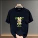 High End Light Luxury Plus Size T-shirt Men's Short Sleeved Summer 2025 New Loose Round Neck Half Sleeve Printed Casual_viptrois.com