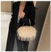 Women's Bags Furry Handbags Women's Bags New Autumn And Winter High End Versatile Niche Pearl Chain Furry Crossbody Shoulder_viptrois.com