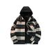 24 Autumn And Winter New Plaid Shirt Men's Commuting Fashion Loose Casual Hat Detachable Coat_viptrois.com