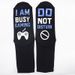 Two-color mid-tube floor socks sole English letter non-slip adhesive casual game socks_viptrois.com