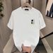 Men's Heavyweight 100% Pure Cotton Short Sleeve T-Shirt Brand Letter Print Summer Loose Fit Nich Style_viptrois.com