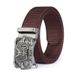 Men's Belts Toothless Automatic Buckle Belt Men's Sports And Leisure Belt Bronze Alloy Automatic Adjustment Buckle_viptrois.com