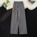 Men's Clothing Retro Casual Pants Summer Side Contrast Striped Sports Pants Drape Leg Pants Loose Wide Leg Sweatpants_viptrois.com