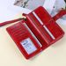 Retro Multi Function Anti Theft Brush Rfid Zipper Snap Button Large Capacity Long Women's Wallet Wallet Handbag_viptrois.com
