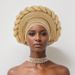 2024 New African Heavy Industry Powdered Layered Straps And Braids AutoGele Wedding Party African Bun_viptrois.com