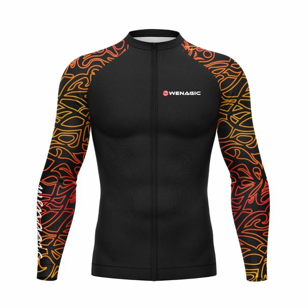 Men's Clothing Men's New Zipper Surfing Suit Long Sleeve Swimsuit Professional Competition Quick Dry Sunscreen Beach Hot Spring Split_viptrois.com