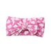European and American cross-border summer new children's hair accessories jacquard printing baby love headband baby bow wide hair band_viptrois.com
