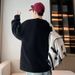 Sweatshirt Men's Spring And Autumn Loose Plus-size Casual Long-sleeved T-shirts Without Hats And Hoodies Are Trendy_viptrois.com