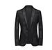 CT Four Seasons Men's Fashion Gold Foil Blazer Youth Korean Style Slim Fit Plus Size Suit_viptrois.com
