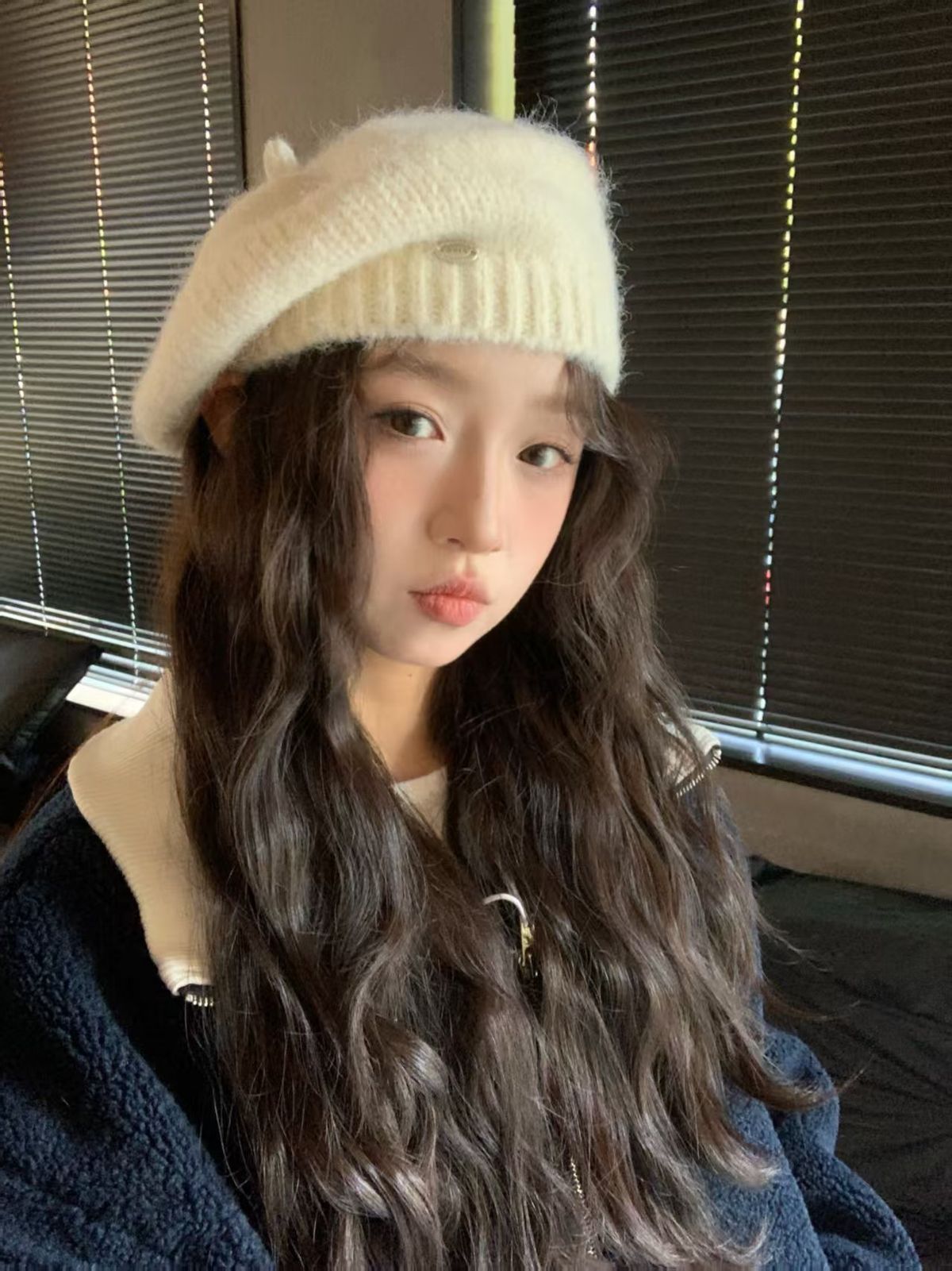 Autumn Winter For Women New Korean Style Warm Knitted Wool Hat Large Head Circumference Face Slimming Fashionable_viptrois.com