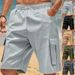 Men's Clothing Men's Summer Loose Fit Cargo Shorts With Multi Pockets Squat Sports Casual Five-Point Pants For Formal & Casual_viptrois.com
