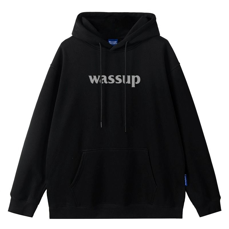 Autumn And Winter Heavy Trendy Brand Letter Sweater Men's Hooded Loose Velvet American Street Couple Top Jacket_viptrois.com