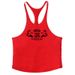 PUS Pure Cotton Fitness Thin Shoulder Vest With Sports Deep Excavation_viptrois.com