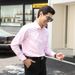 Men's Clothing High End Business Shirts For Men Solid Color Shirts Work Clothes Slim Fit Professional Formal Wear Long Sleeves_viptrois.com