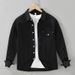 Workwear Printed Long Sleeved Shirt For Men, Fashionable And Versatile, Artistic And Casual Loose Top_viptrois.com