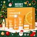 Vitamin C Skincare Set, 6 In 1 Complete Facial Care Kit With Cleanser, Serum, Cream, Toner, Eye Cream And Sun Lotion -_viptrois.com