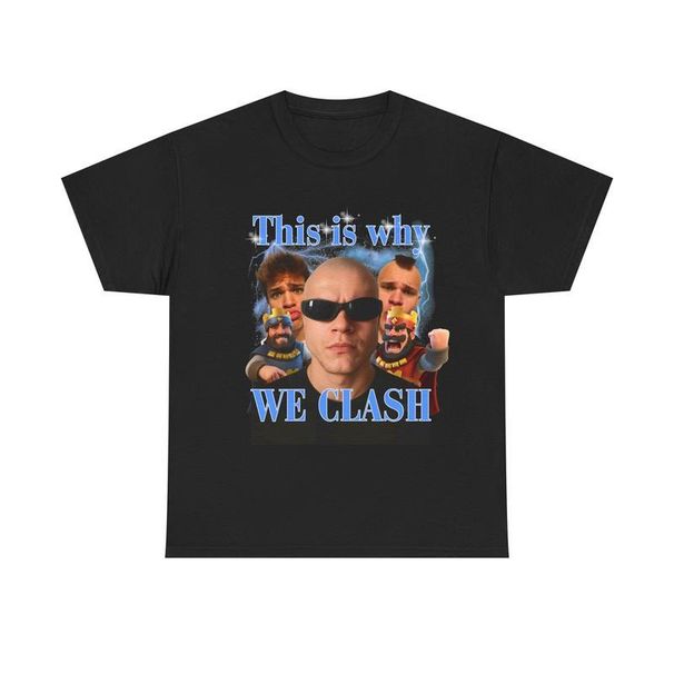 Camiseta Unisex Algodón Pesado 'This Is Why WE CLASH', Camiseta Gráfica, Ropa Casual, Top De Declaración, Regalo Para_viptrois.com