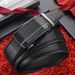 Leather belt men's automatic buckle high end letter crocodile pattern young people business casual pants belt_viptrois.com