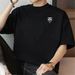 Trendy Loose Fashion Summer Top American Style New Men And Women Short Sleeve T-Shirt Printed Cotton Crew Neck_viptrois.com
