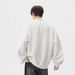 Embroidered Henry collar hoodie, loose and lazy for spring and autumn, youthful and casual long sleeved top_viptrois.com
