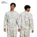 Men's Vintage Tie-Dye Crewneck Sweatshirt – Heavyweight Distressed Streetwear (S-XXL, Heather Grey)_viptrois.com