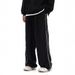 Men's Clothing Sports Casual Pants Retro Sweatpants Trend Straight Loose Wide Leg Trousers_viptrois.com