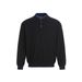 Half-Button Stand Colla Sweatshit Fo Men Loose Casual Long Sleeve Knitted Top Steet Fashion Stitching Design_viptrois.com