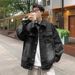 Washed Denim For Men's Spring Autumn 2025 New Style Trendy Ripped Hole And Handsome Casual Jacket_viptrois.com