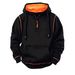 Unisex Half-Zip Hooded Sweatshirt - Cozy Fleece-Lined Pullover For Men & Women, Relaxed Fit Casual Warm Hoodie, Soft Breathable Fabric_viptrois.com