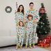 Christmas Deer Snowman Snowflake Christmas family dress printed homewear pajamas_viptrois.com