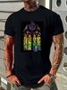 Banksy Stained Glass Window Graffiti Vest T Shirt 1761 Slightly Top For Everyday Wear Streetwear Designer Clothes Graphic Versatile Unisex Stylish_viptrois.com