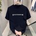 Men's Clothing New Pure Cotton Oversize White Round Neck Large Size Short Sleeved T Shirt Men's Summer American Style Tops T Shirt_viptrois.com