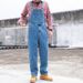Man's clothing Light blue overalls men's trend loose straight leg cargo denim suspender Daddy retro jumpsuit_viptrois.com