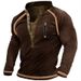 Tactical V-Neck Sweatshirt – Military-Grade Cotton Pullover With Button Placket & Zippered Chest Pocket (Reinforced Seams, Cold-Weather Base Layer)_viptrois.com