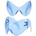 Men's Sunglasses Ins Style Y2K Sunglasses For Women And Men Universal Frameless Sunglasses Millennium Future Oversized Punk Style_viptrois.com